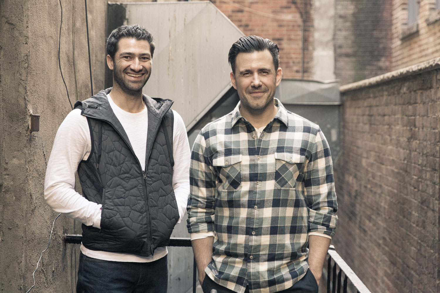 Paul Schlader and Jeremy Lyman of Birch Coffee for ONS Clothing