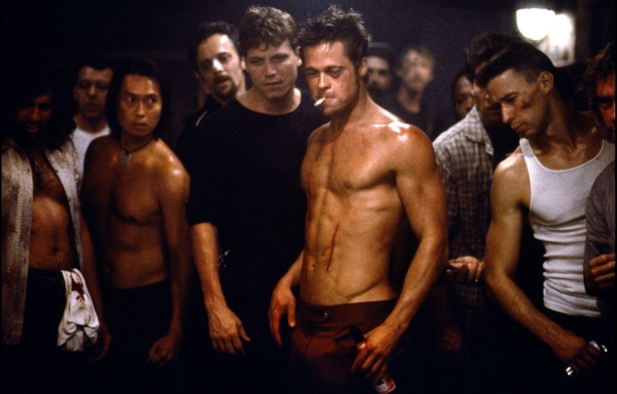 Brad Pitt in Fight Club for ONS clothing 