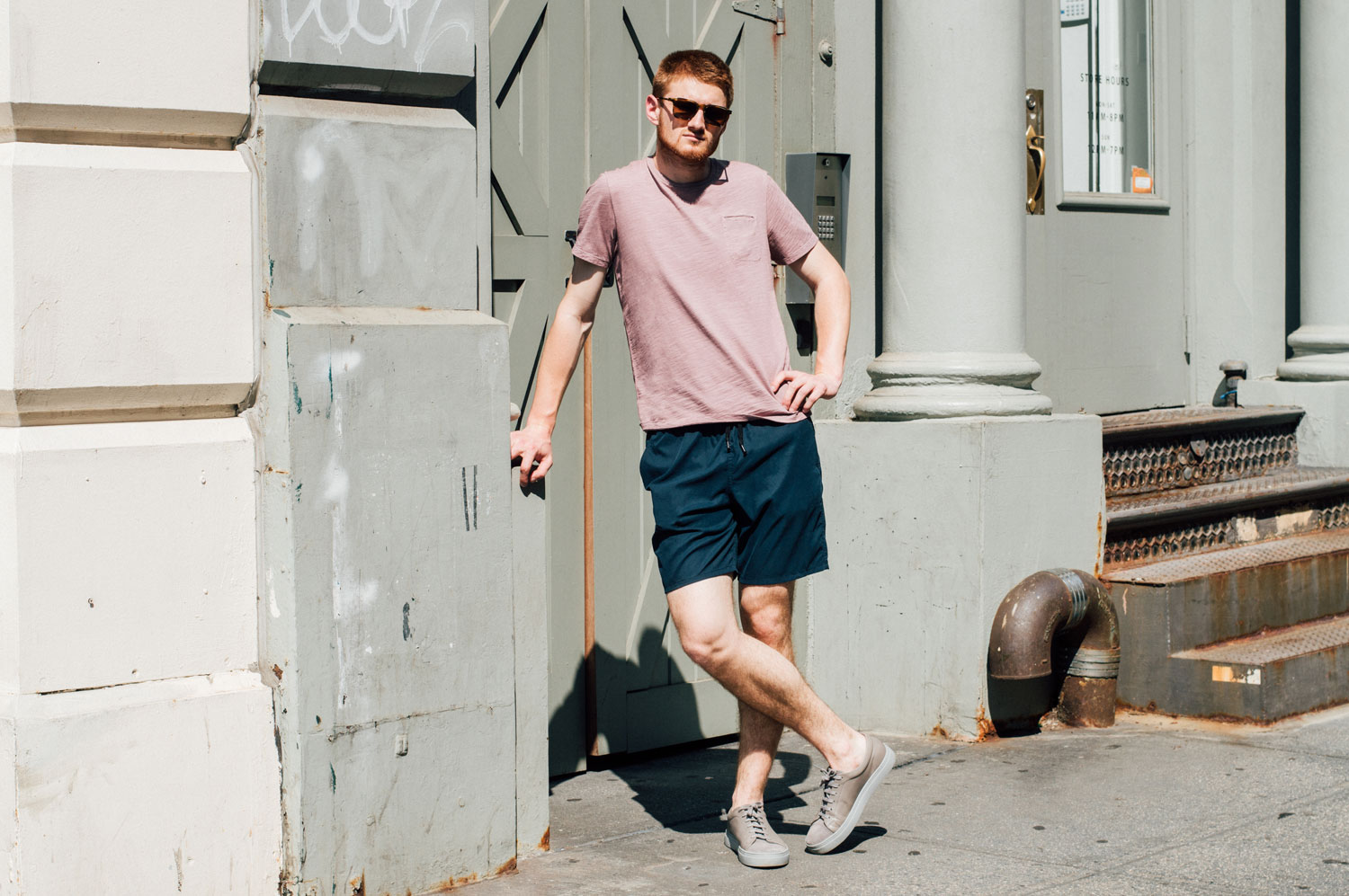 heatwave editorial short sleeve t-shirt and shorts by ons clothing