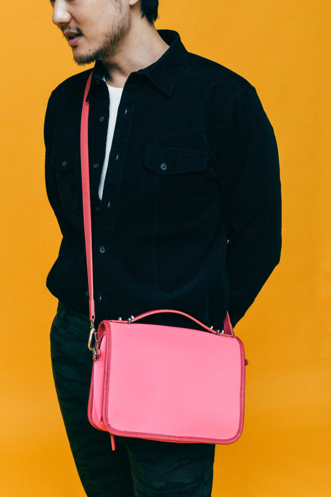 David Yi wearing an outfit from ONS Clothing