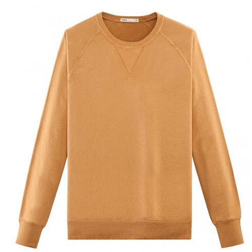 Mustard Yellow French Terry Sweatshirt, French Terry Malcolm by ONS Clothing