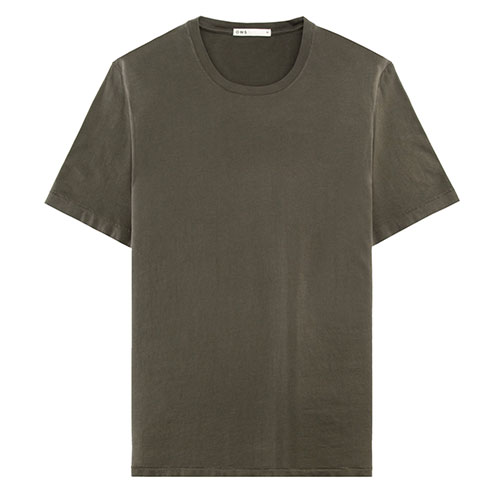 Olive Basic Crew Neck T-shirt by ONS Clothing
