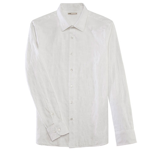 white linen point collar button down shirt, Linen Point Collar Shirt