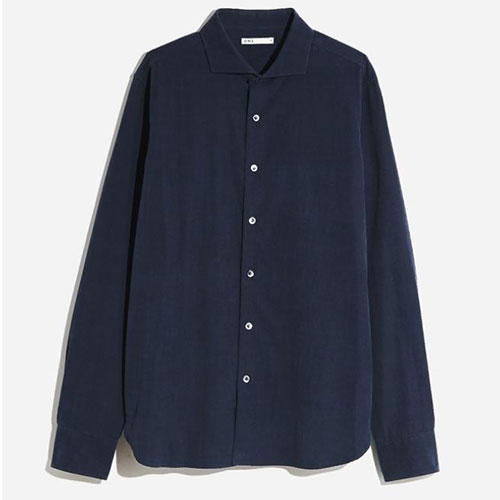 Navy Button Down Mens Shirt Arik Shirt