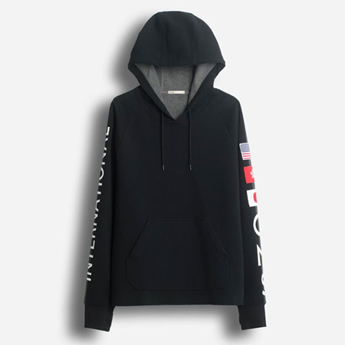 A model wears O.N.S clothing x ABASI ROSBOROUGH