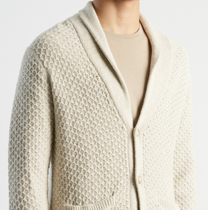 textured cream button front cardigan Honeycomb Cardigan