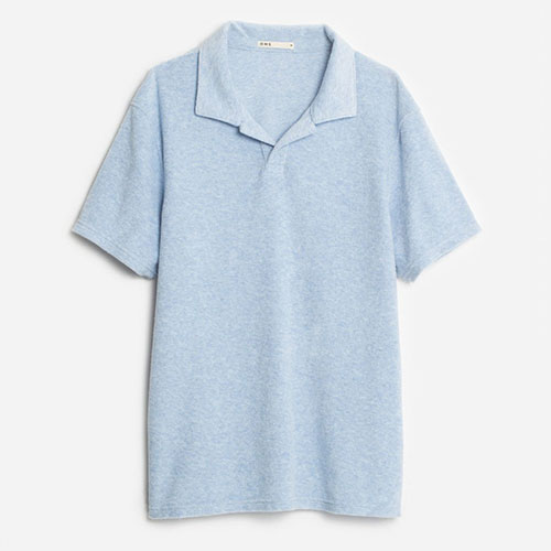 terry polo knit shirt Reverse Terry Polo