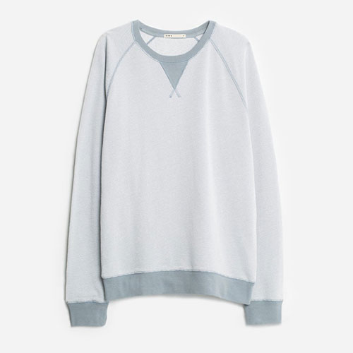 grey crew neck sweater Twill Weave Malcolm