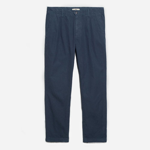 pleated navy chino pants for men Modern Chino