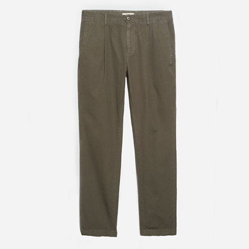 pleated olive chino pants Modern Chino