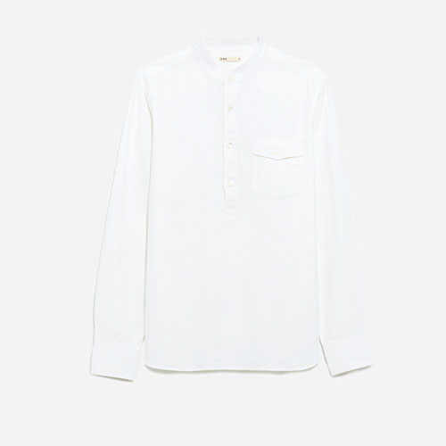 white Linen button down shirt Anton Shirt