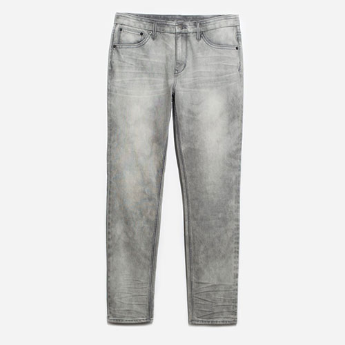 P-Muna wears the O.N.S clothing Grey Denim Rivingtons