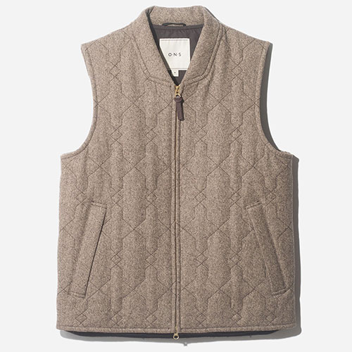 Quilted Vest for men via ONS Clothing