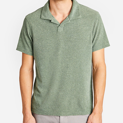 The O.N.S clothing Reverse Terry Polo