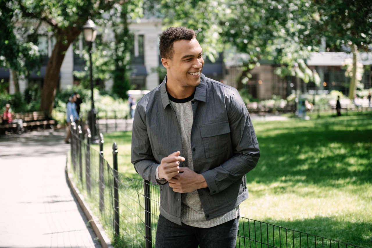 Dale Moss wears the O.N.S clothing Kura Jacket.