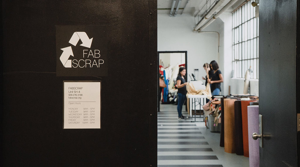 Fabscrap warehouse in Brooklyn Army Terminal